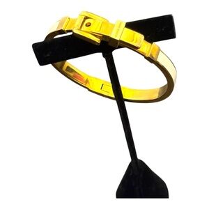 Michael Kors Gold-Tone Hinged Bangle Bracelet